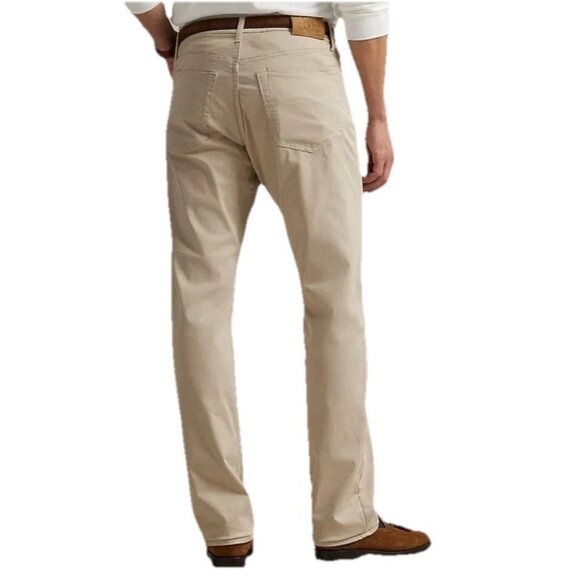 Polo Ralph Lauren Varick Slim Straight Chino Pants 40x32 Stone Khaki Stretch - Picture 2 of 10